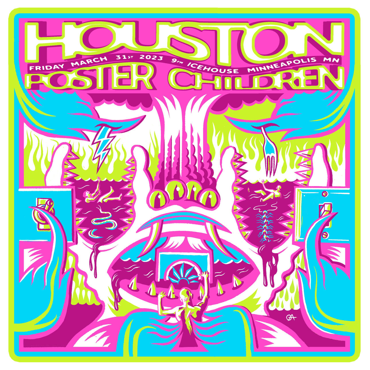 #outhousearts, #gigposter